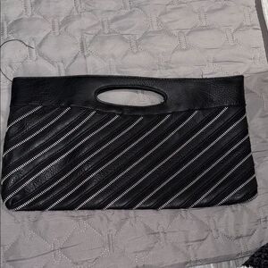 Elegant Black and White Women's Clutch